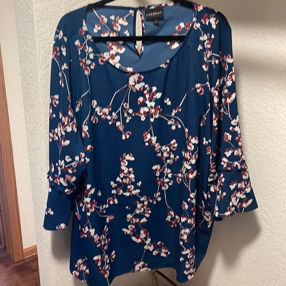 Lane Bryant blouse with bell sleeves